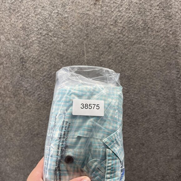 Patagonia Shirt Mens Medium Green Plaid Short Sleeve Vented Fishing Outdoor - Picture 10 of 10